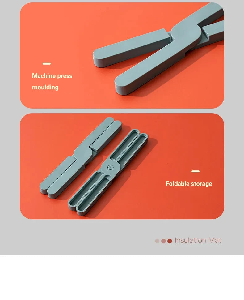 Silikon Hitzebeständige Faltbare Rutschfeste Topfuntersetzer Matte