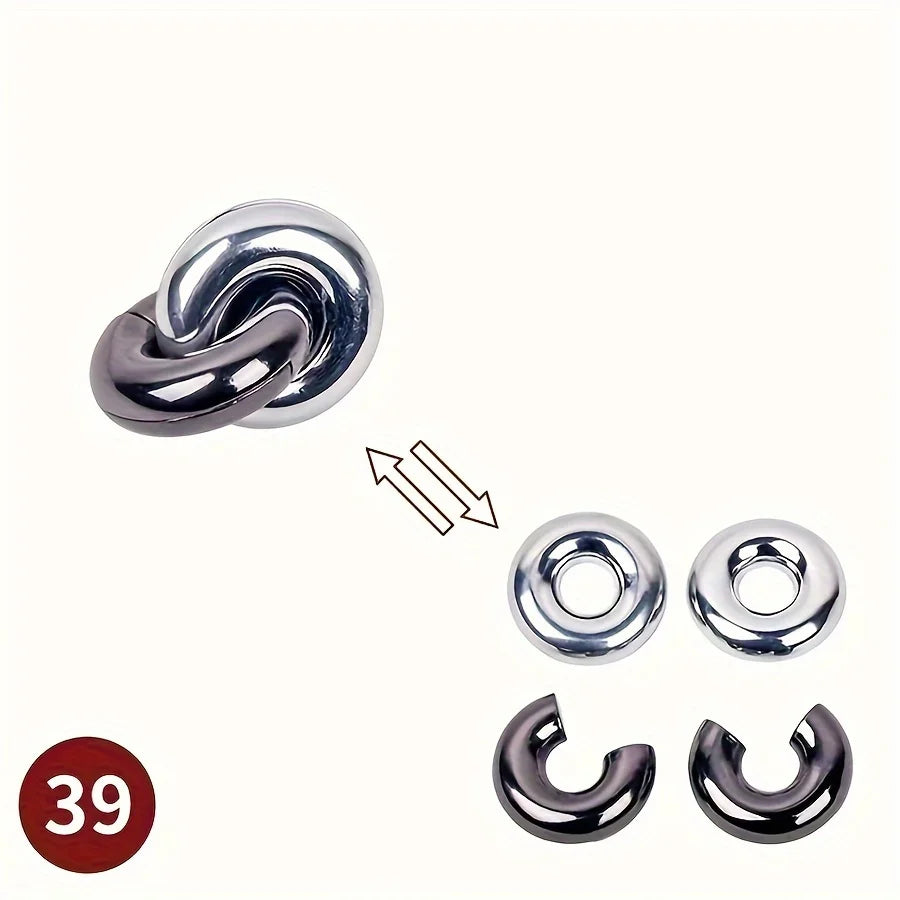 Herausforderndes 3D Metall-Puzzlespiel für Konzentration und Logik