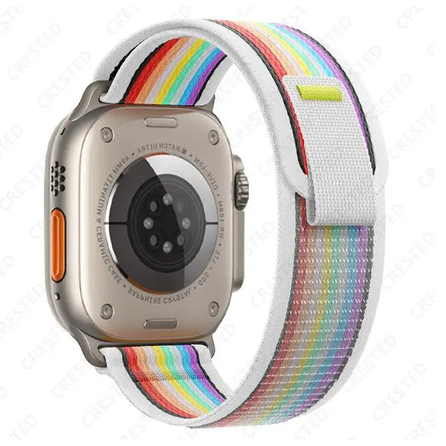 Nylon Trail-Loop Armband kompatibel für Smartwatches 38-49 mm Unisex