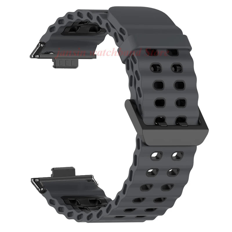 Atmungsaktives Sport-Silikonarmband für Huawei Fit 4 Pro – Komfort - Stil