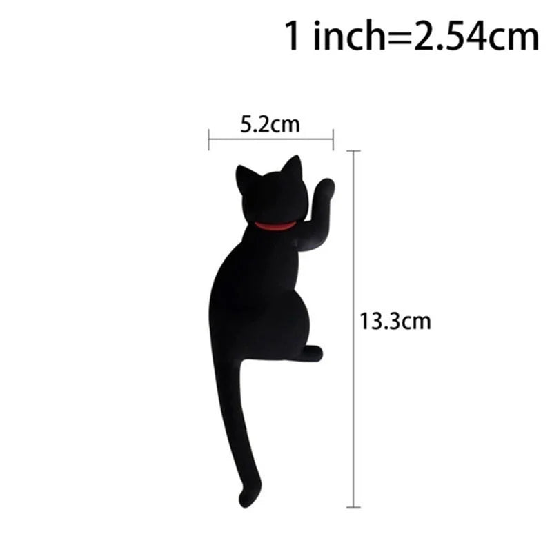 Flexible Katzen Haken mit Magnet für Küche Kühlschrank und Büro