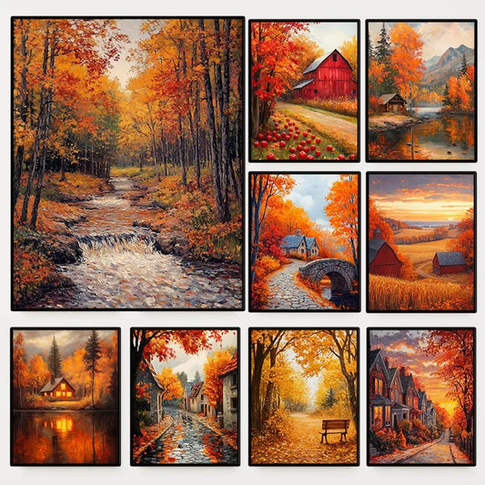 Stilvolles Leinwandbild Herbstliche Natur für Ihr Zuhause