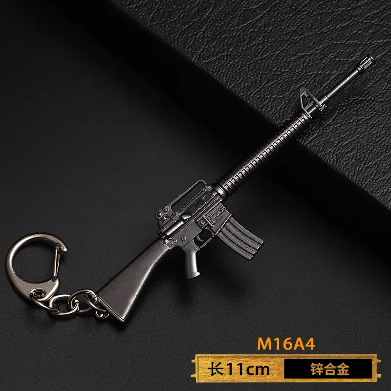 Spielzeugpistole Schlüsselanhänger aus Metall als Geschenk für Männer Jungen