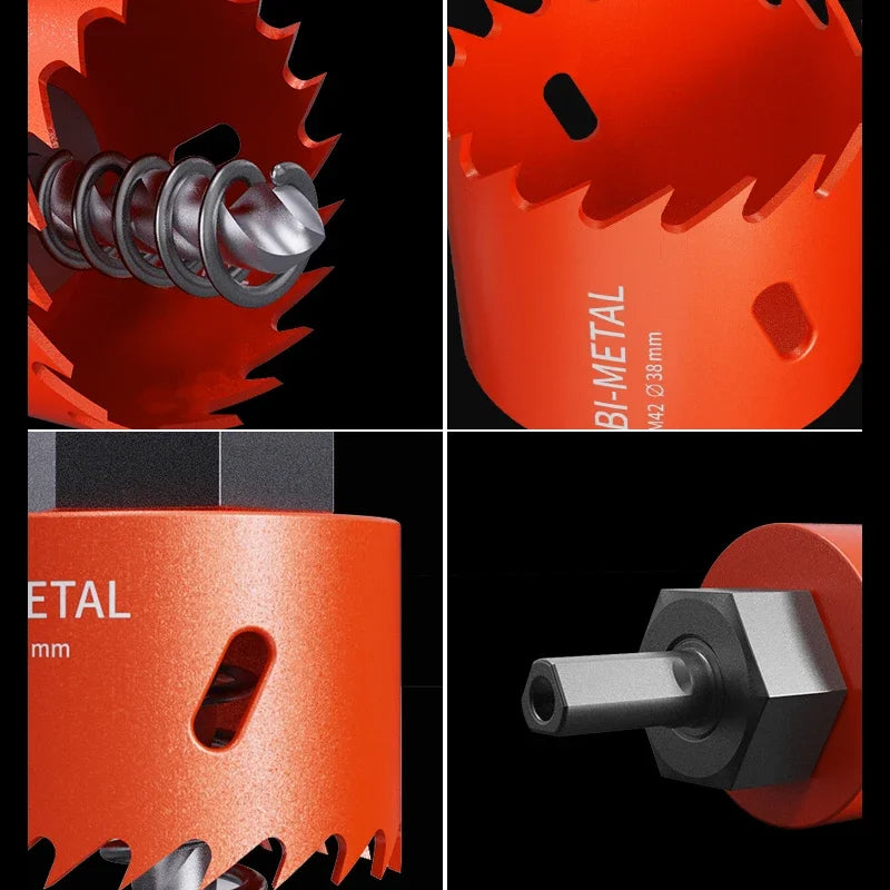 HSS Lochsäge Set 16-210 mm für präzises Bohren in Metall und Holz