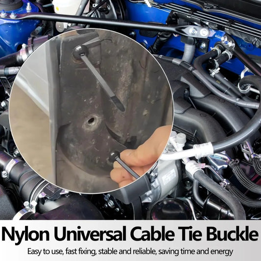 Universal Nylon Kabelbinder mit Clips für Auto & Haushalt – Viele Varianten