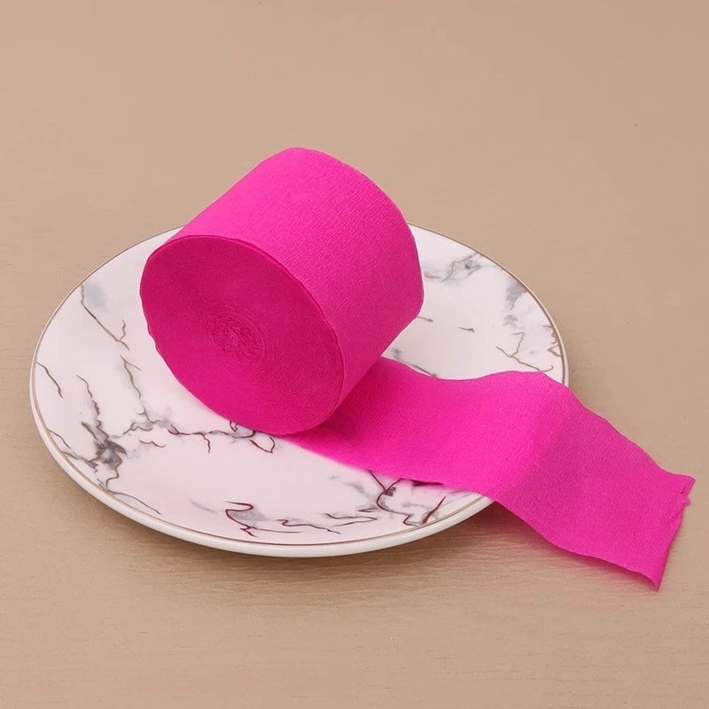 25m Crêpe Papier Streamer 4.5cm für DIY Deko und Blumen Basteln