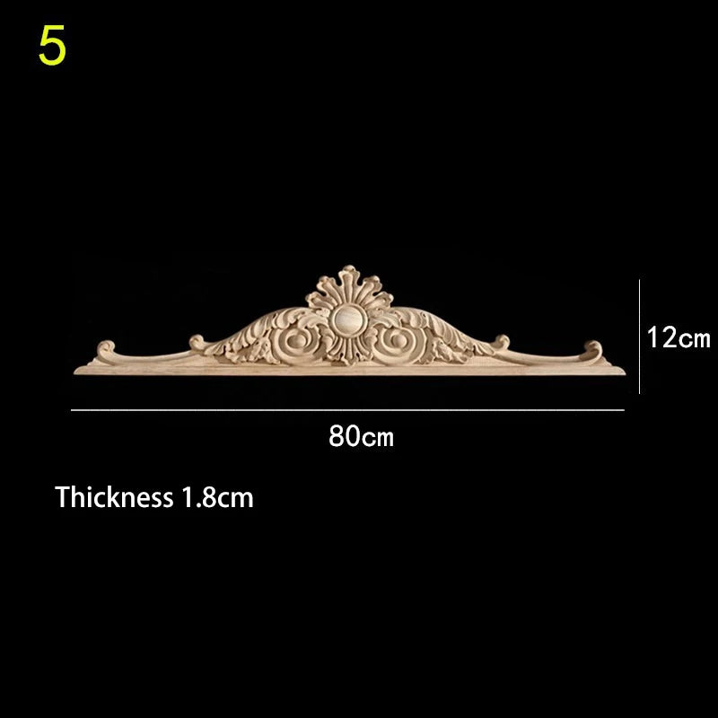 Exquisite geschnitzte Holzapplikation für Möbel & Sideboard-Dekoration