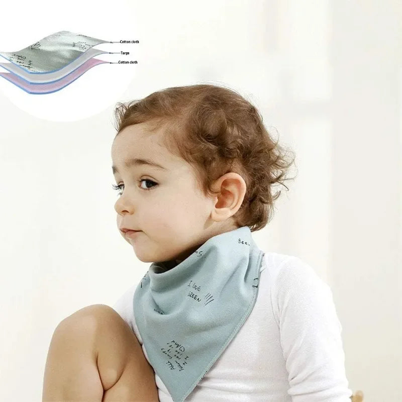 Saugstarke Baby-Lätzchen 5er Set, verstellbar, unisex für 1-3 Jahre