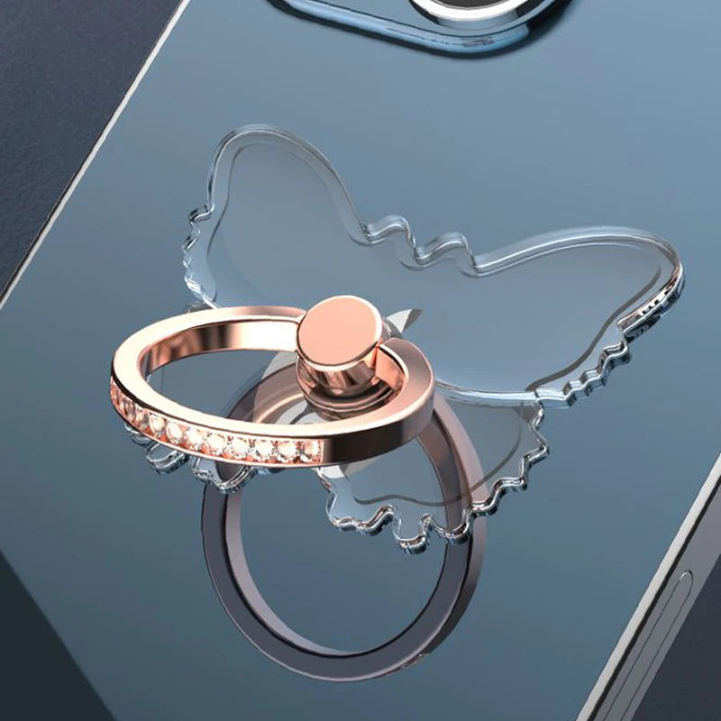 Transparenter Handy Ringhalter Ständer 360 Grad Fingergriff für Hüllen