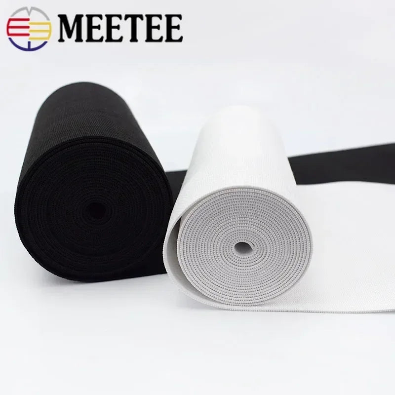 Elastisches Häkelband schwarz weiß 10 15 20 25 30 40 50 cm 2/5 m für Nähen