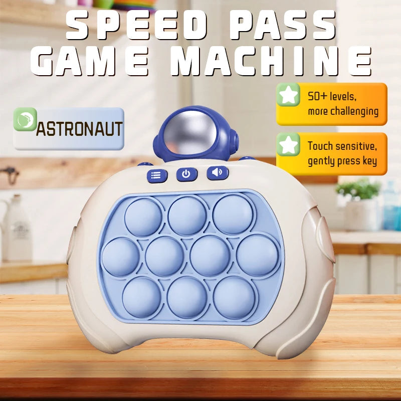 Quick Push Bubble Game mit Licht - Sound für Kinder - Erwachsene Stressabbau