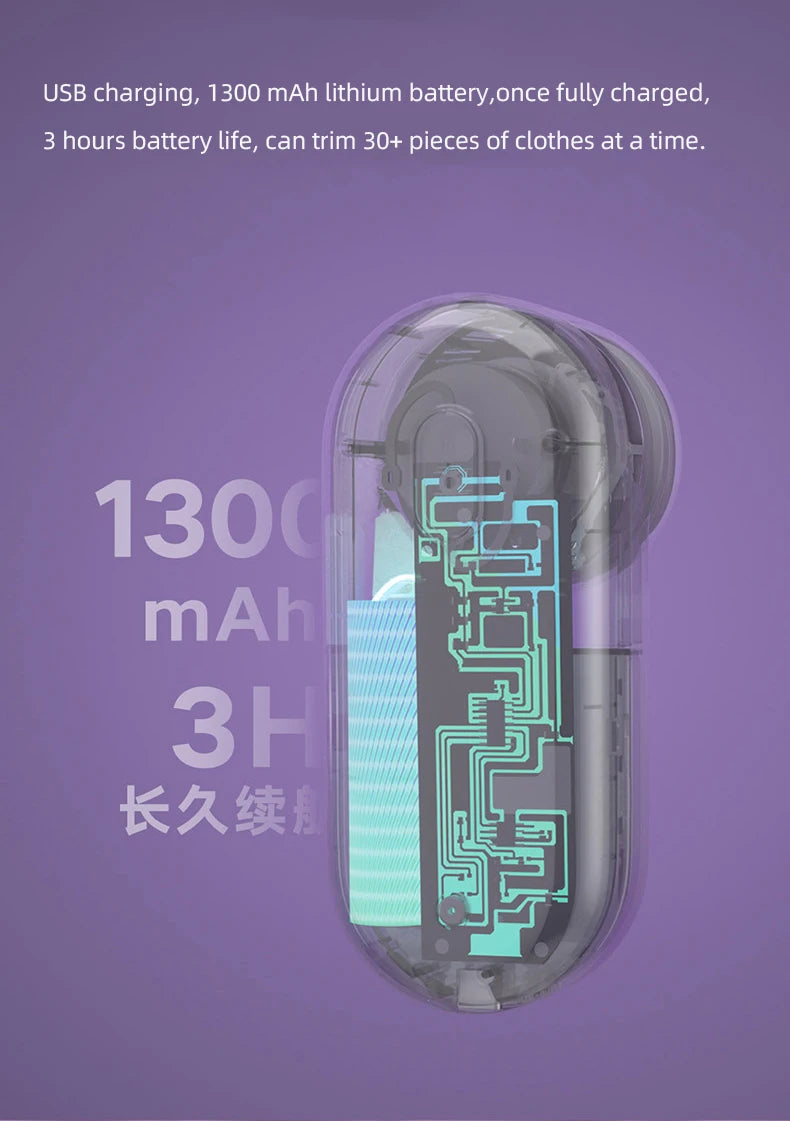 Tragbarer elektrischer Flusenentferner mit USB Akku Ladung für Kleidung