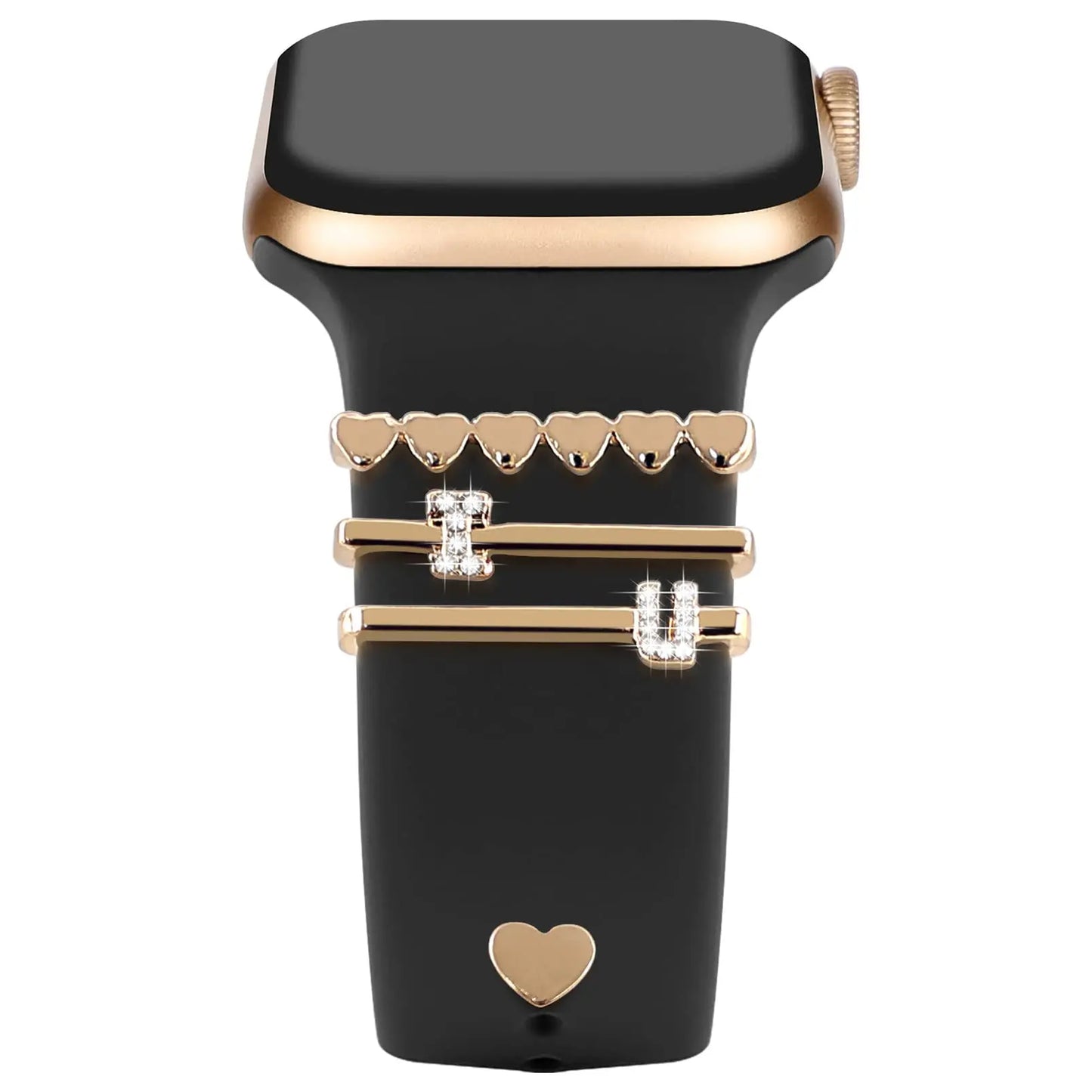 Dekoration für Apple Watch Band Ultra2 10 9 8 Diamant Schmuck Armband Zubehör für Samsung/Huawei Uhr 20/22mm Armband Charms-Yabubest - Home & More