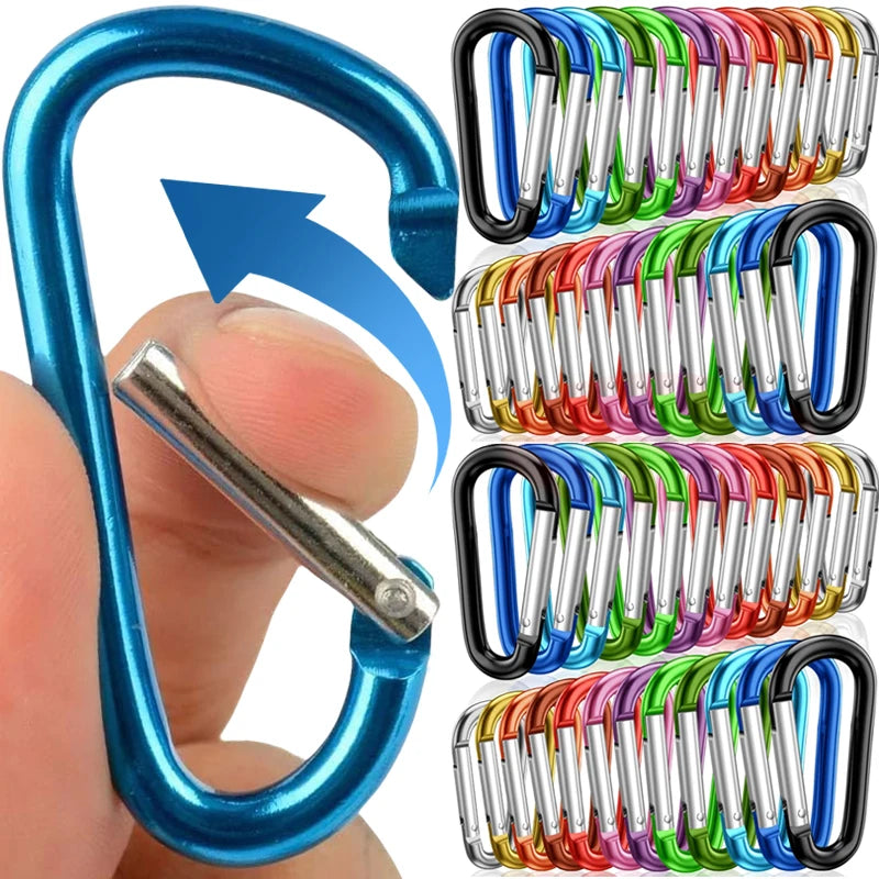 Bunte Aluminium-Karabiner: Robust - leicht, Sets mit 5, 20 oder 100 Stück