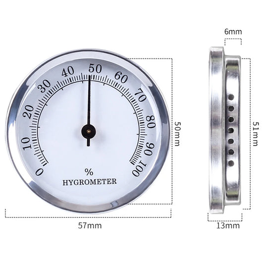 57 mm mechanisches Hygrometer für präzise Feuchtigkeitsmessung mobil