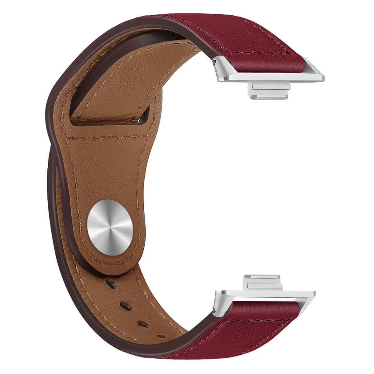 Elegantes Lederarmband für Smartwatch und Fitness Tracker-Yabubestshop