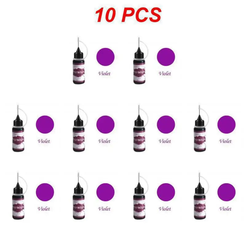 7 Farben Temporäre Henna Tattoo Tinte Set semi-permanent DIY Körperkunst