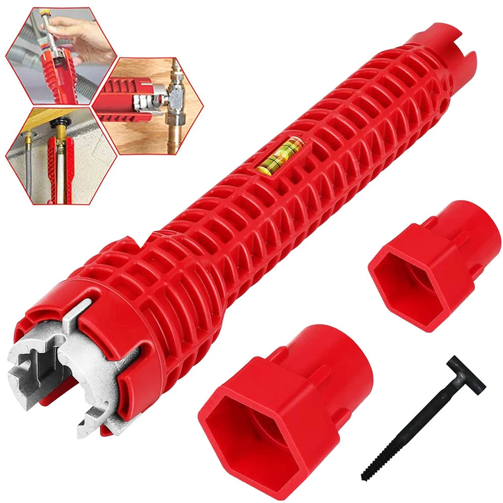 8-in-1 Mehrzweckschlüssel für Sanitärarbeiten und Spülbecken