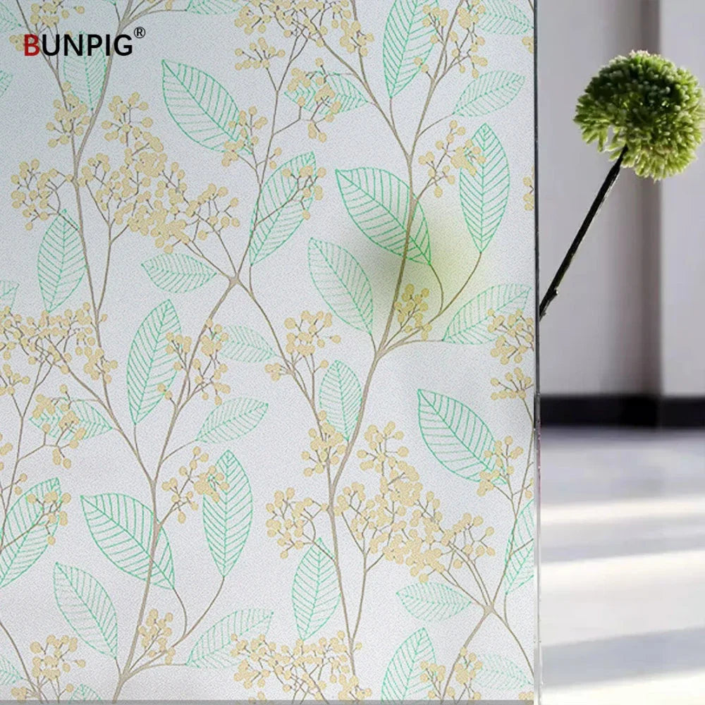 BUNPIG Fensterfolie Sichtschutz & UV-Schutz | Selbstklebend & Mattiert