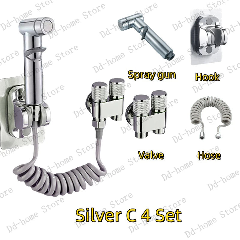 Tragbares Bidet Sprühset für WC - Bad – Hochdruck-Reinigung - Hygiene