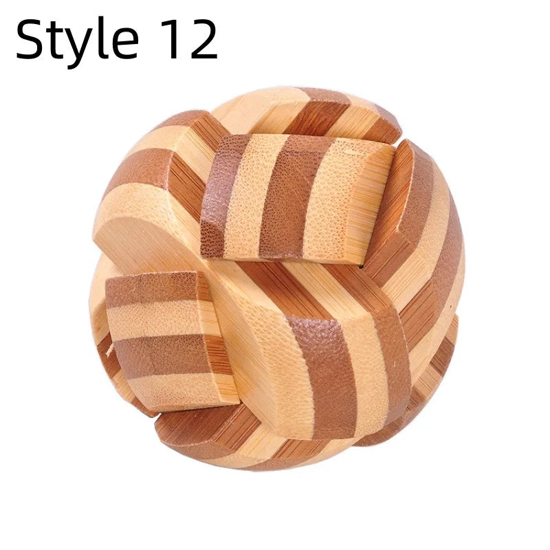 Holz Kong Ming Lock 3D Puzzle Montessori Spielzeug Kinder-Yabubest - Home & More