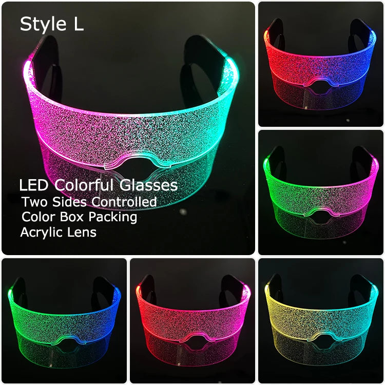 Leuchtende LED Brille mit Farbwechsel für unvergessliche Partys