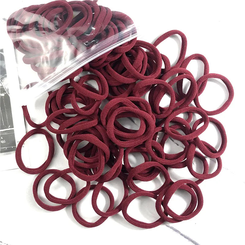 20/50 Teile/satz Haarbänder für Frauen Mädchen Grundlegende Haar Gummi Krawatten Seile 4 cm Einfache Elastische Stirnband Haar Zubehör pferdeschwanz Halter - Yabubest - Home & More