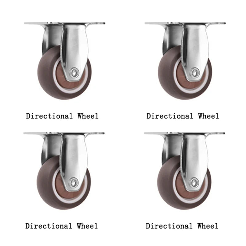 4x Universal Lenkrollen für Möbel, Stühle, Tische – Geräuschlos, Bremse