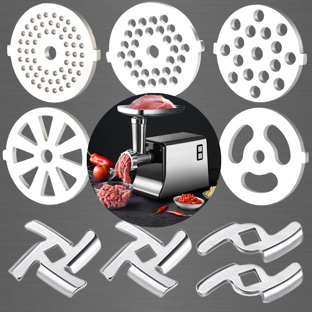 Edelstahl Fleischwolfklingen und Plattenscheiben Ersatzteile Größe 5