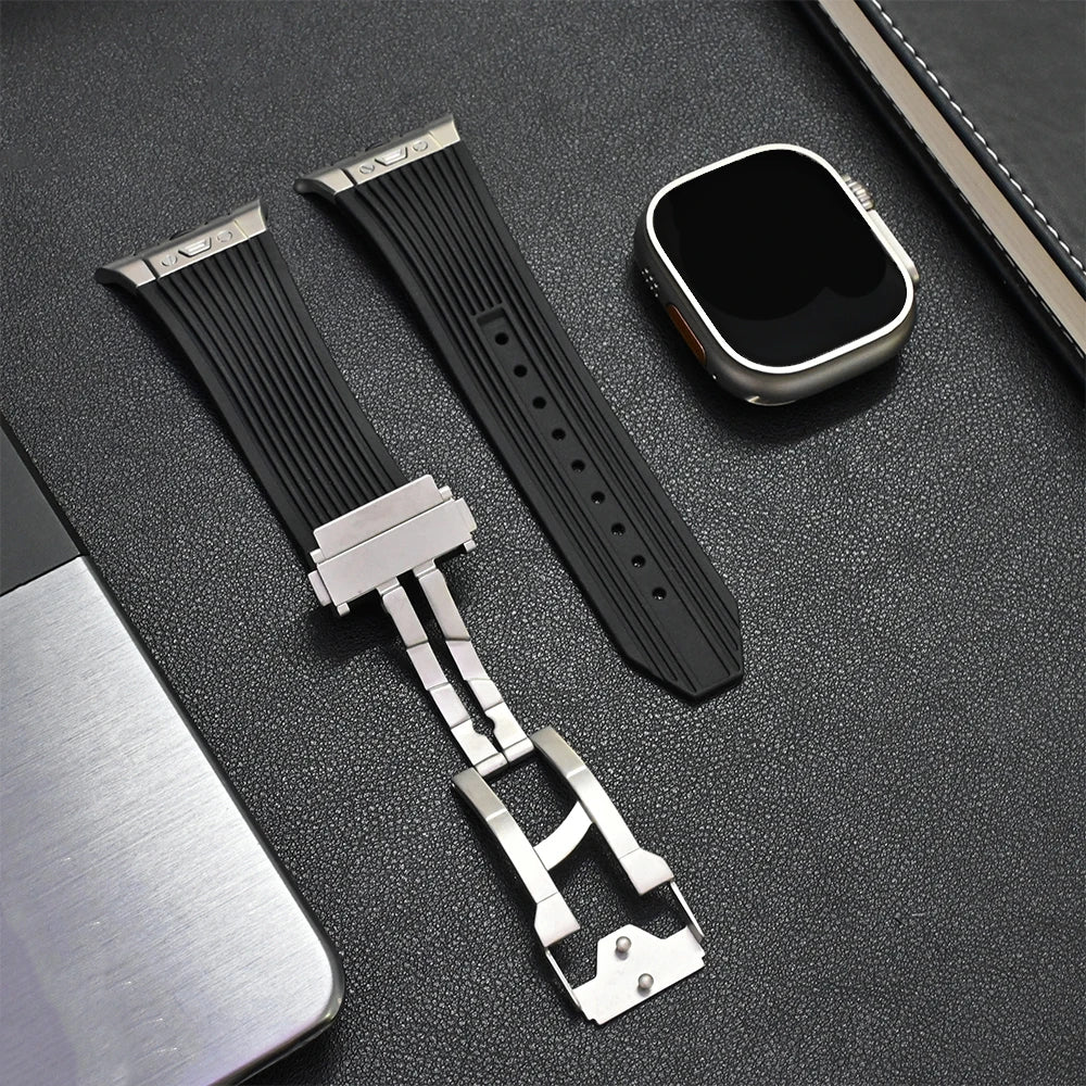 Sport-Silikonarmband für Apple Watch Ultra und Serie 11, 49 46 45 44 mm-Yabubest - Home & More