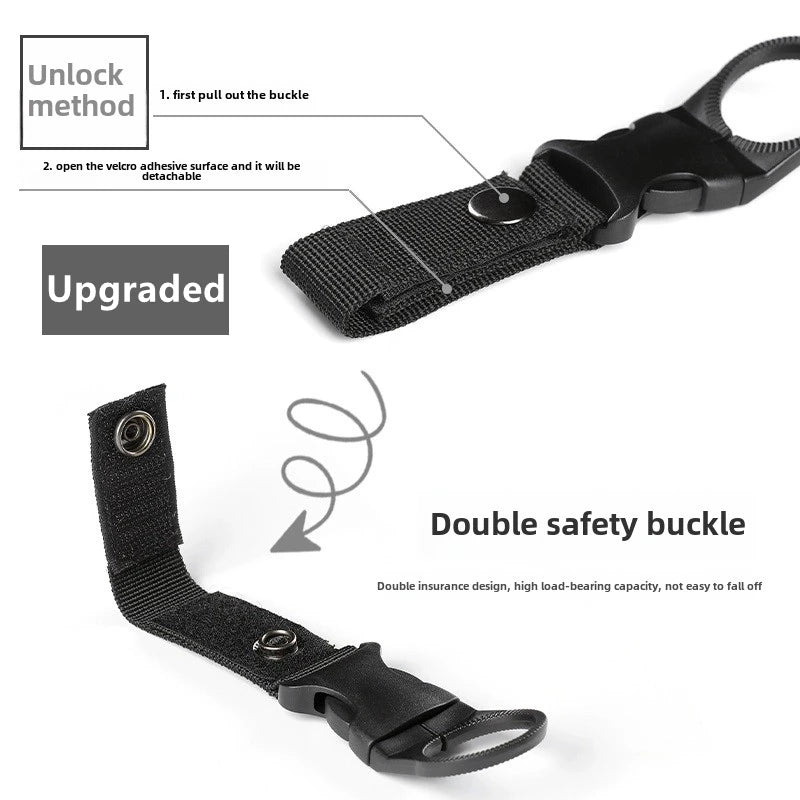 Robuster Nylon-Wasserflaschenhalter mit Clip – Praktisch für Outdoor - Reisen