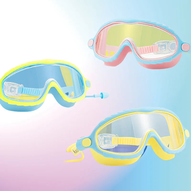 Kinder Schwimmbrille aus Silikon beschlagfrei auslaufsicher für 3-15 Jahre