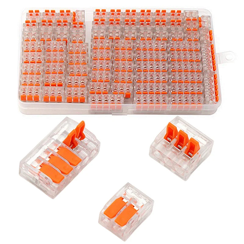 Sichere & einfache Verbindung: 10–75 orangefarbene Universal-Schnellsteckklemmen 250V/32A