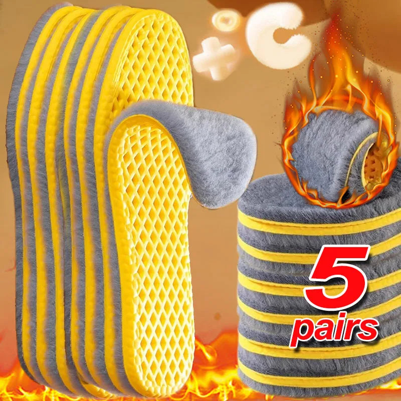 Warme Plüsch Einlegesohlen für winterlichen Komfort und Dämpfung