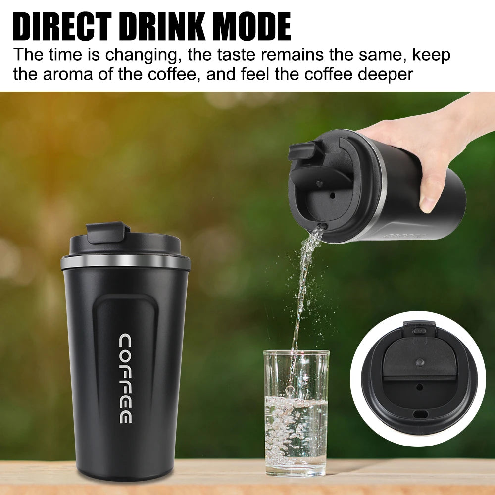 Isolierter Edelstahl Thermobecher 380ml oder 510ml