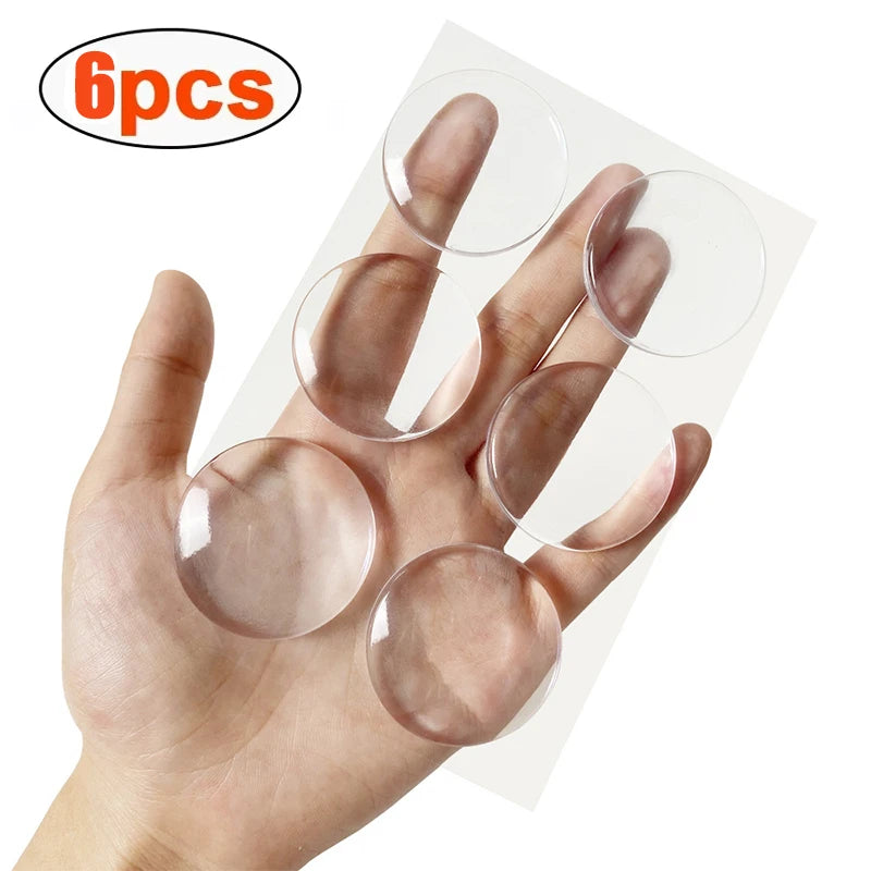 Silikon Türgriff Stoßstange 5x5cm Selbstklebend Schutzpad Weiß Grau Schwarz