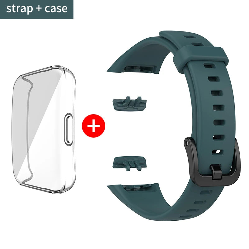 Silikon Ersatzarmband mit TPU Schutz für Huawei - Honor Band 6
