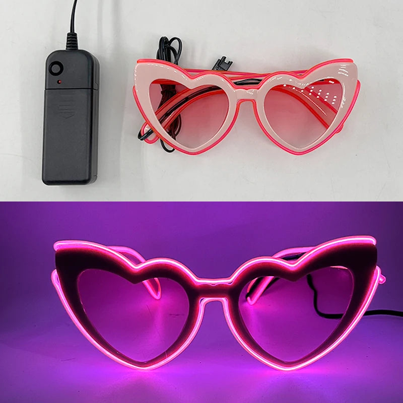 Vielseitige LED Partybrille mit Leuchtmodi für alle Feste