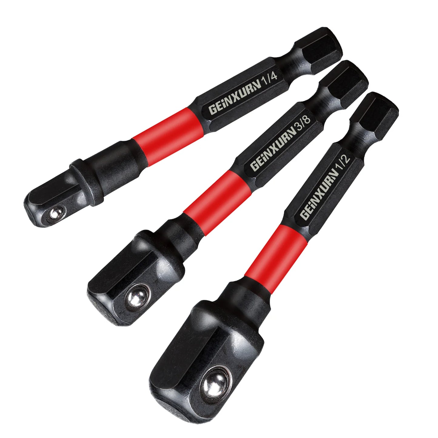 Flexibles Schlagschrauber-Adapter-Set 1/4-3/8-1/2 Zoll aus robustem Stahl