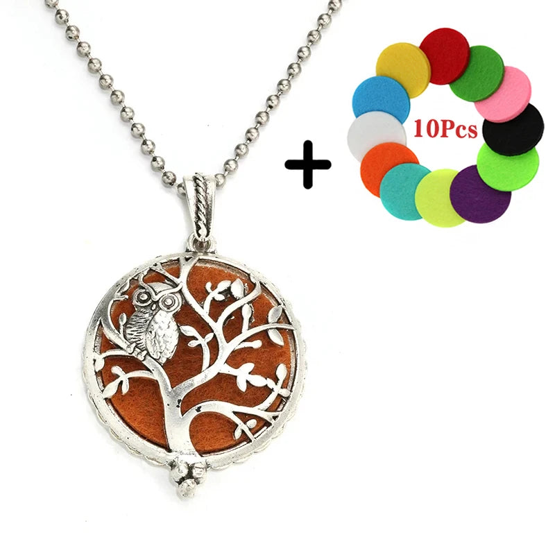 Aromatherapie Halskette Lotus Diffusor Anhänger aus Zinklegierung