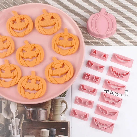 Halloween Keks Ausstecher Set 3D Kürbis Geist Fondant Prägeform