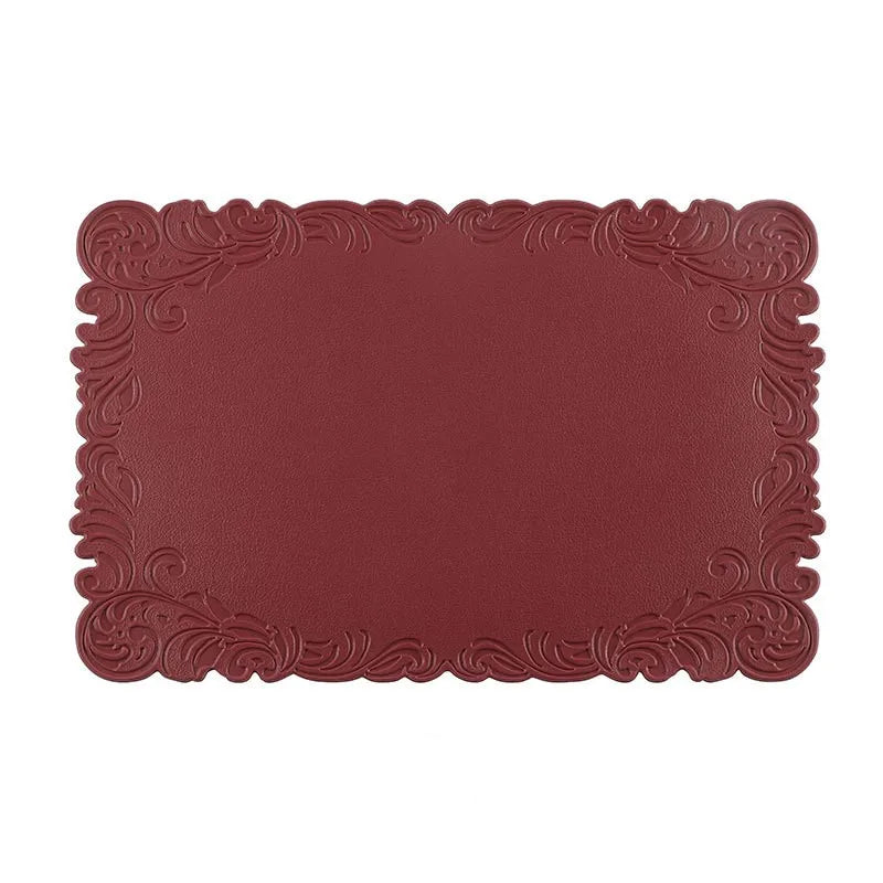 Elegante PU Kunstleder Tischsets für Innen und Außenbereiche