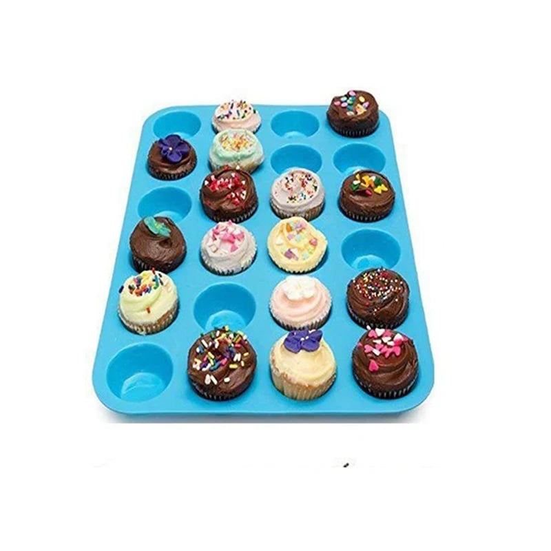 Silikon Muffinbackform für 6 und 12 Tassen – Antihaft - BPA-frei
