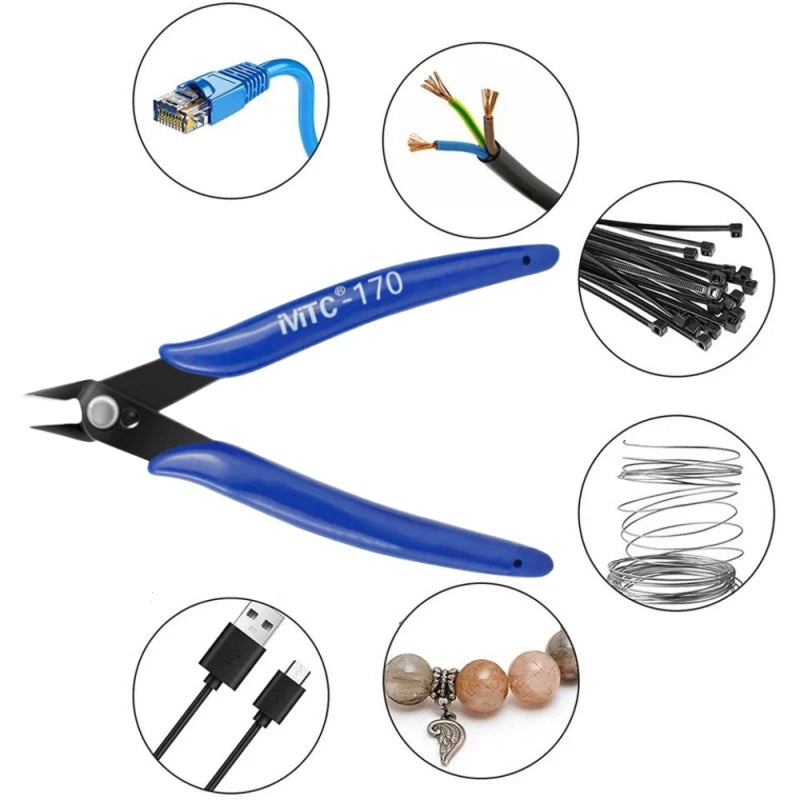 Multifunktionale Diagonalzange aus Edelstahl für präzises Schneiden