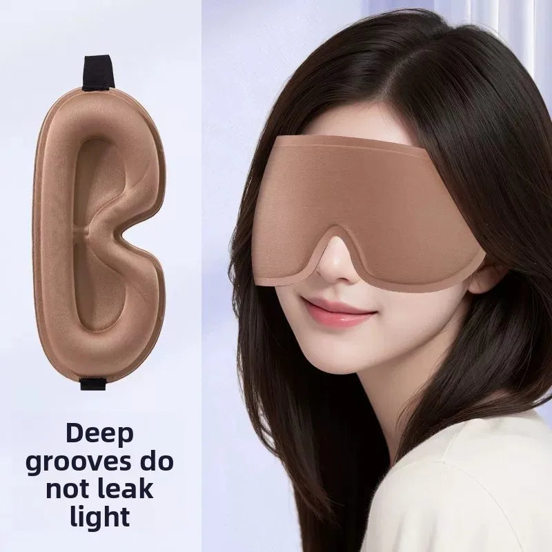 3D Schlafmaske mit Memory Foam für ungestörten Schlaf Reise