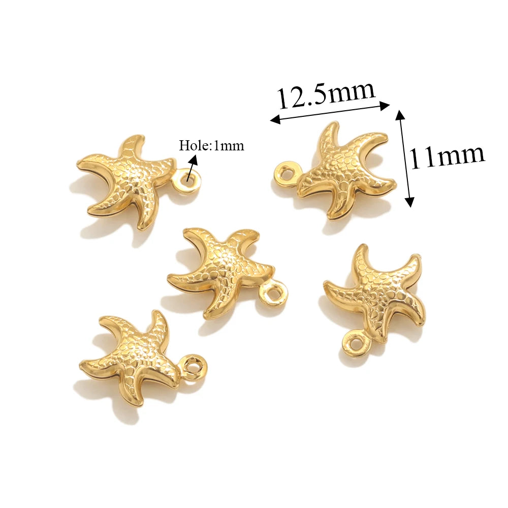 Maritime Edelstahl Gold Anhänger für individuelle Schmuckkreationen