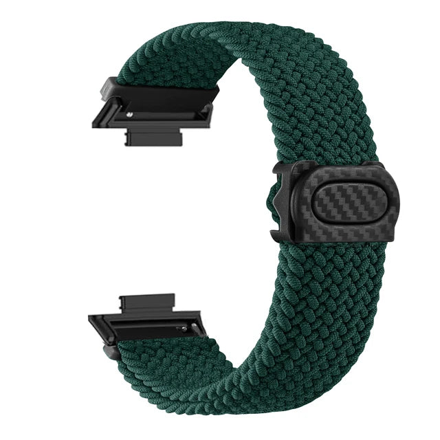 Sportlich - Robust: Geflochtenes Nylonarmband für Huawei Watch Fit 2 Komfort