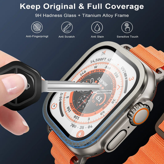 Kratzfeste Displayschutzfolie 3D-Schutz für Smartwatch 49 mm Ultra