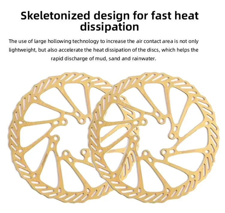 Ultraleichte Fahrrad Scheibenbremse MTB - Stahl Rotor 160 180 203mm inkl. Schrauben