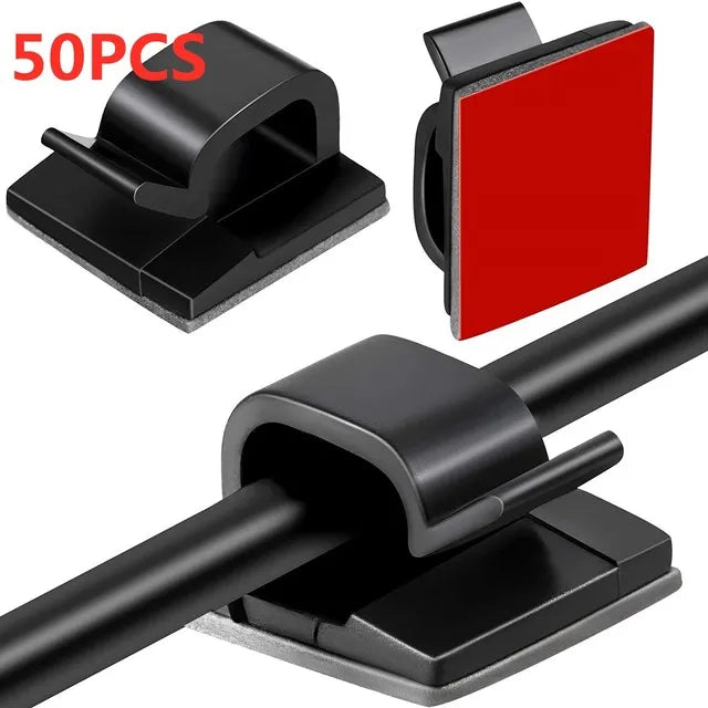 Kabel Organizer Clips mit starkem Kleber für ordentliche Kabelverwaltung
